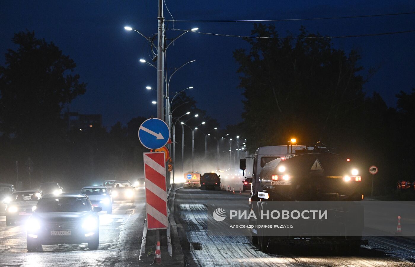 Ремонт дороги в Новосибирске