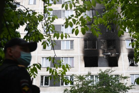 Взрыв в квартире жилого дома на юге Москвы