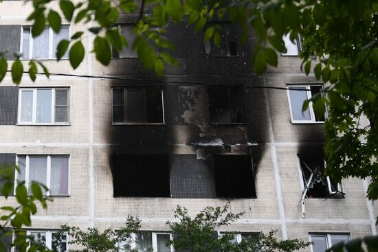Взрыв в квартире жилого дома на юге Москвы