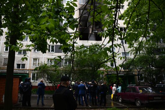 Взрыв в квартире жилого дома на юге Москвы