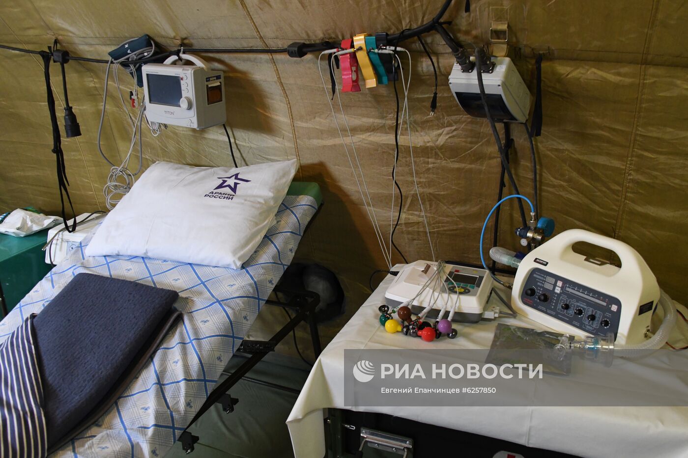 Военные развернули госпиталь для больных COVID-19 в Чите