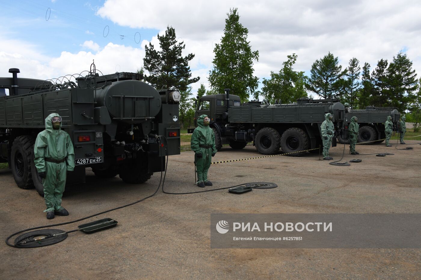 Военные развернули госпиталь для больных COVID-19 в Чите