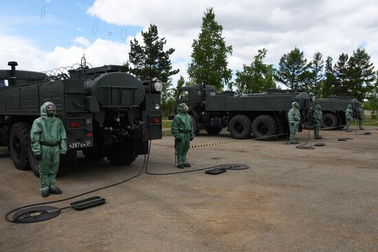 Военные развернули госпиталь для больных COVID-19 в Чите