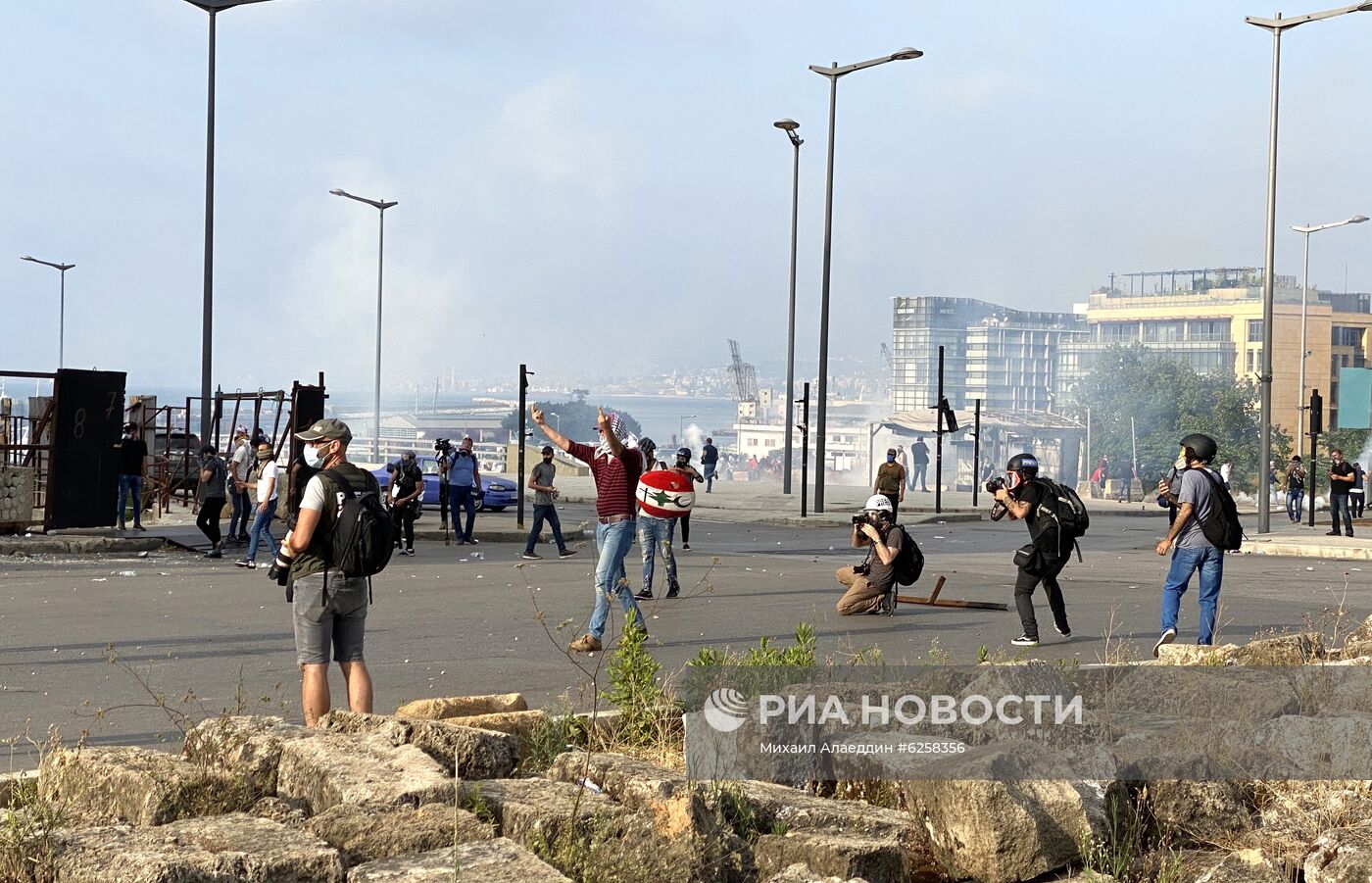 Акция протеста в Бейруте 