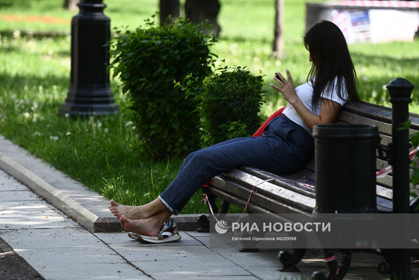 Теплая погода в Москве