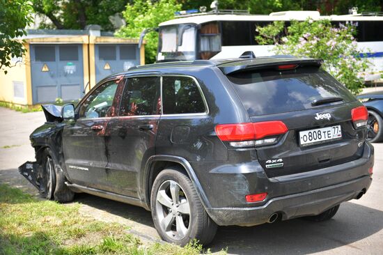 Актёр М. Ефремов доставлен на допрос в полицию