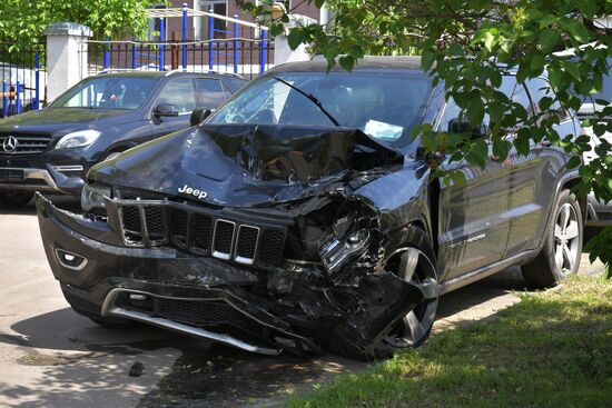 Актёр М. Ефремов доставлен на допрос в полицию