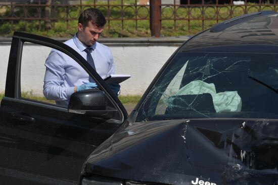 Актёр М. Ефремов доставлен на допрос в полицию