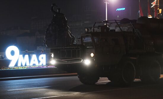Репетиция военной техники к параду Победы во Владивостоке