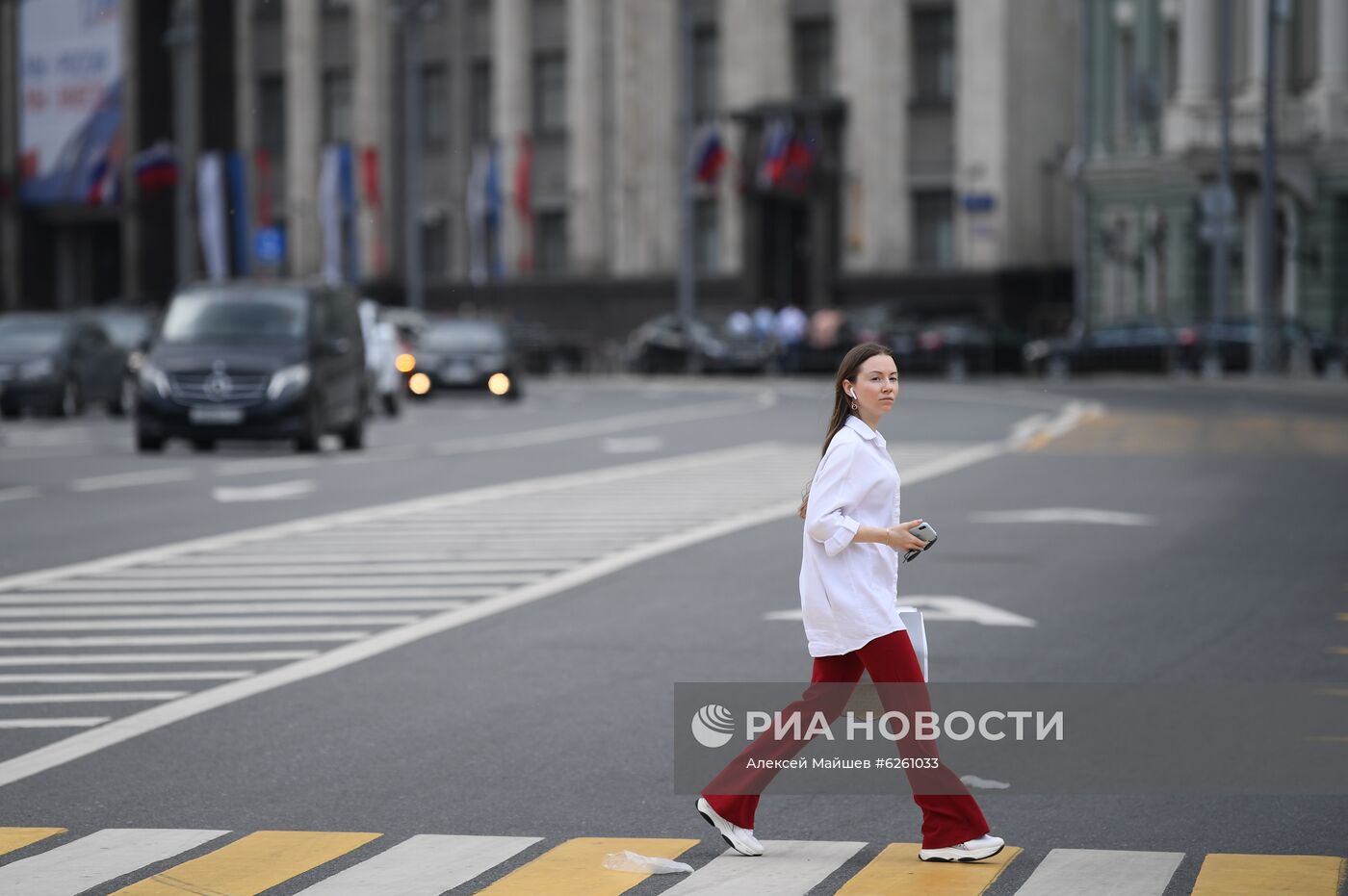 Теплая погода в Москве