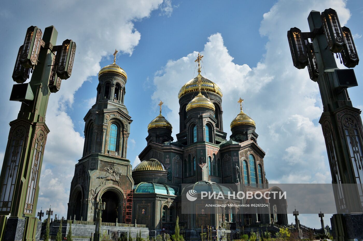 Главный храм Вооруженных сил РФ в парке "Патриот". Место: Россия, Московская область. Автор: Александр Мельников/РИА Новости. Послы иностранных государств посетили Главный храм ВС РФ