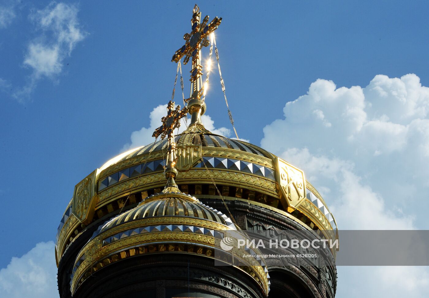 Купола Главного храма Вооруженных сил РФ в парке "Патриот". Место: Россия, Московская область. Автор: Александр Мельников/РИА Новости. Послы иностранных государств посетили Главный храм ВС РФ