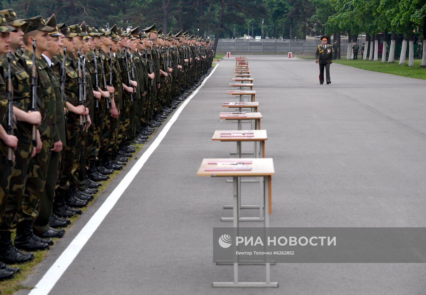 Принятие присяги военнослужащими вооруженных сил Белоруссии