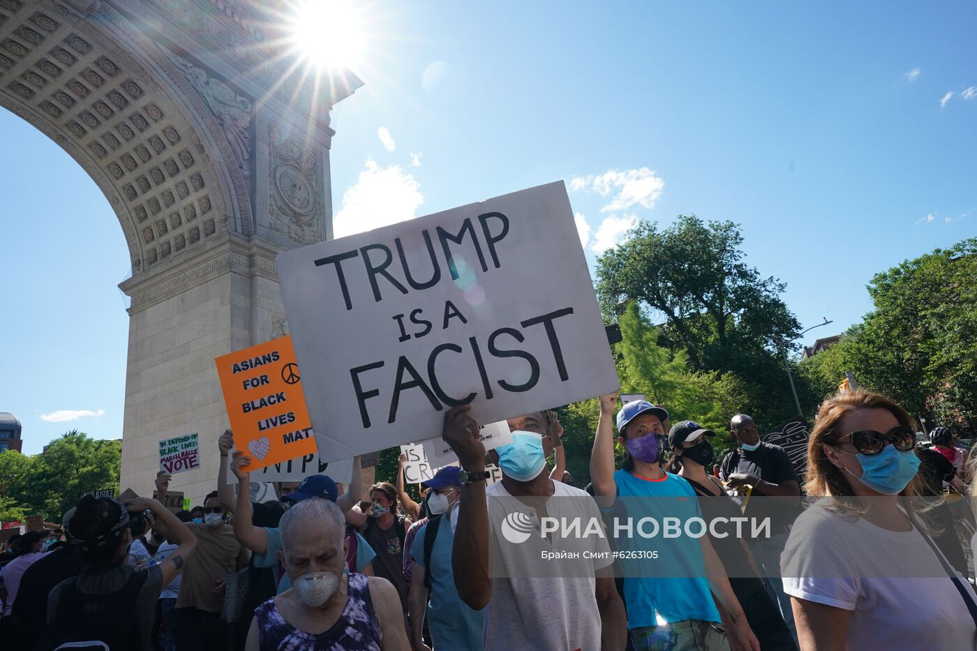 Протесты в Нью-Йорке