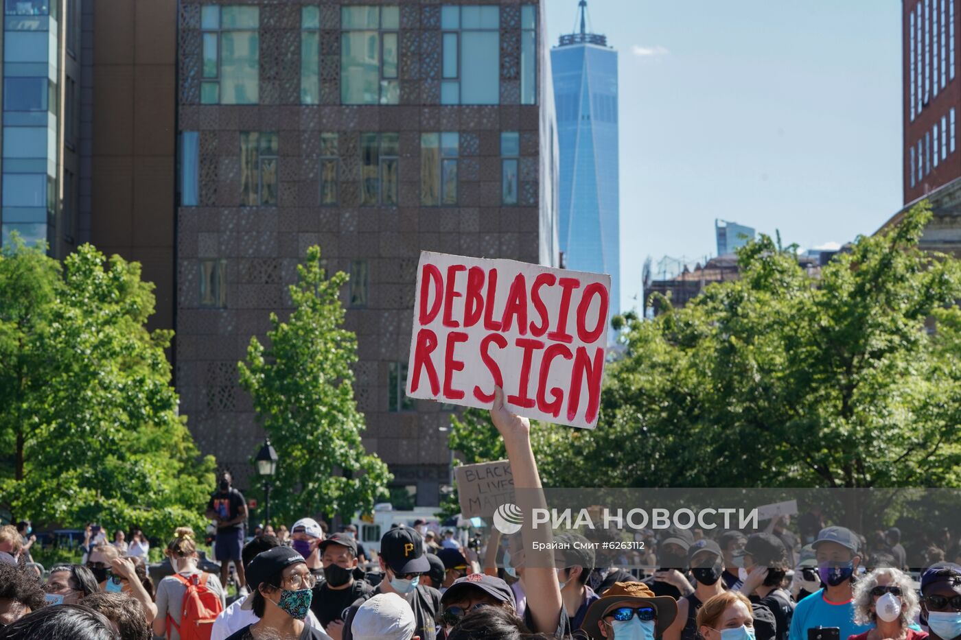 Протесты в Нью-Йорке