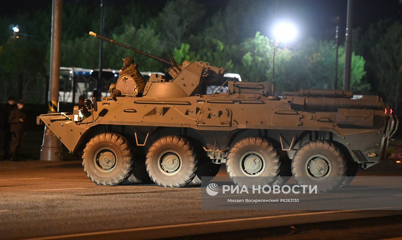 Передислокация военной техники в Москву для участия в параде Победы