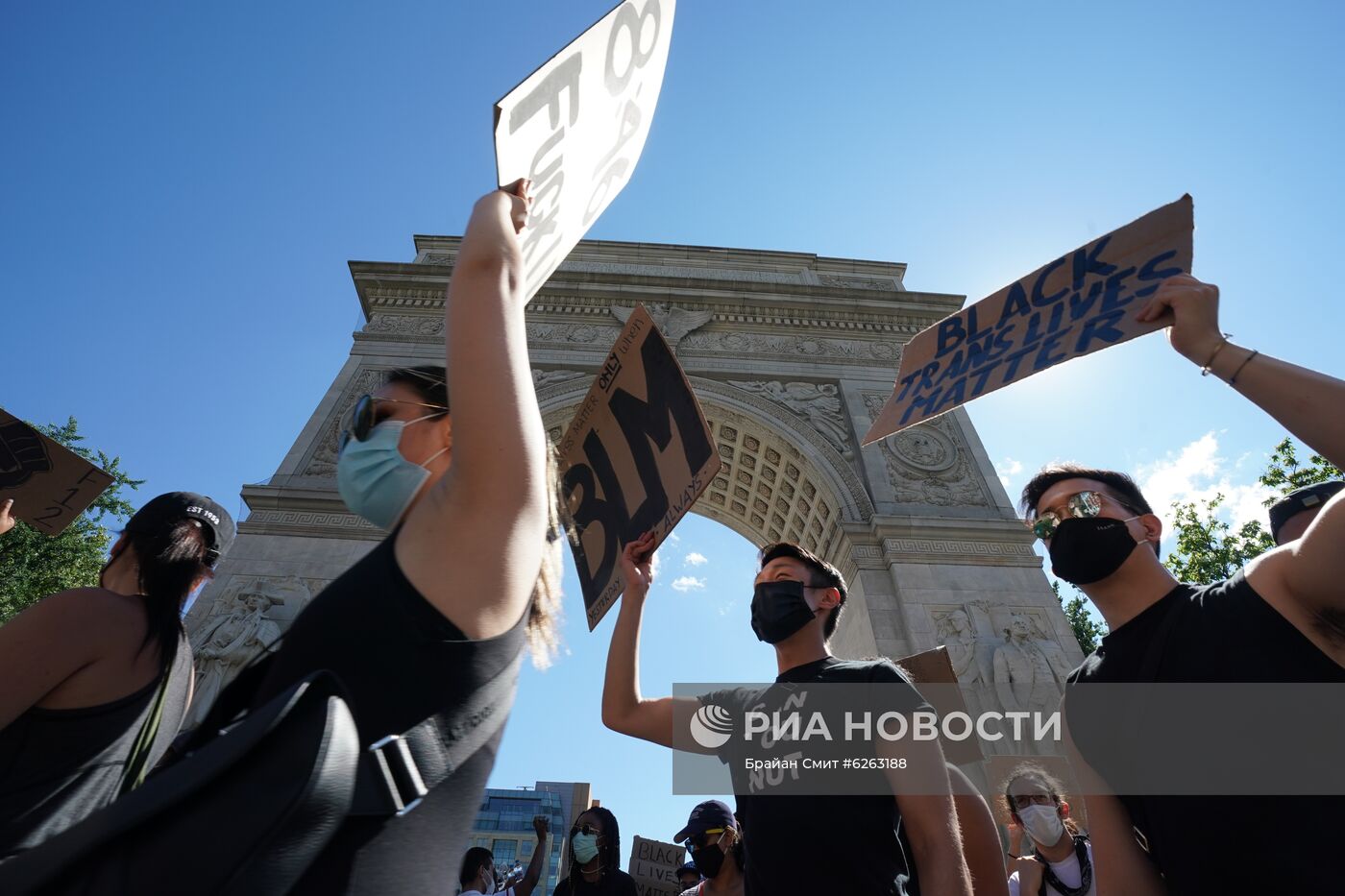 Протесты в Нью-Йорке