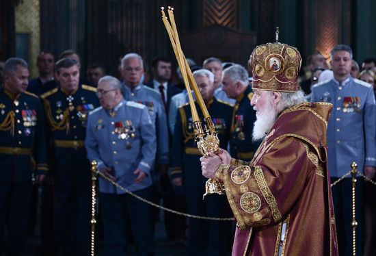 Освящение главного храма Вооруженных сил РФ в парке "Патриот" 