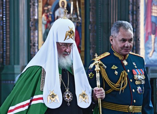 Освящение главного храма Вооруженных сил РФ в парке "Патриот" 