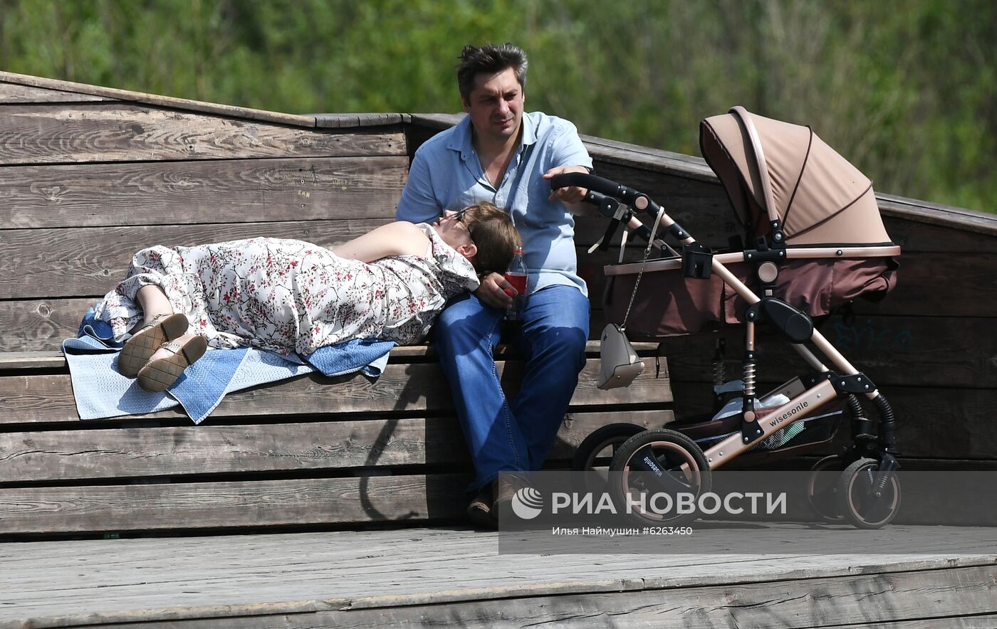 Летний отдых жителей Красноярска во время режима самоизоляции