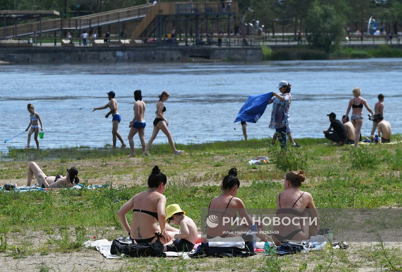 Летний отдых жителей Красноярска во время режима самоизоляции