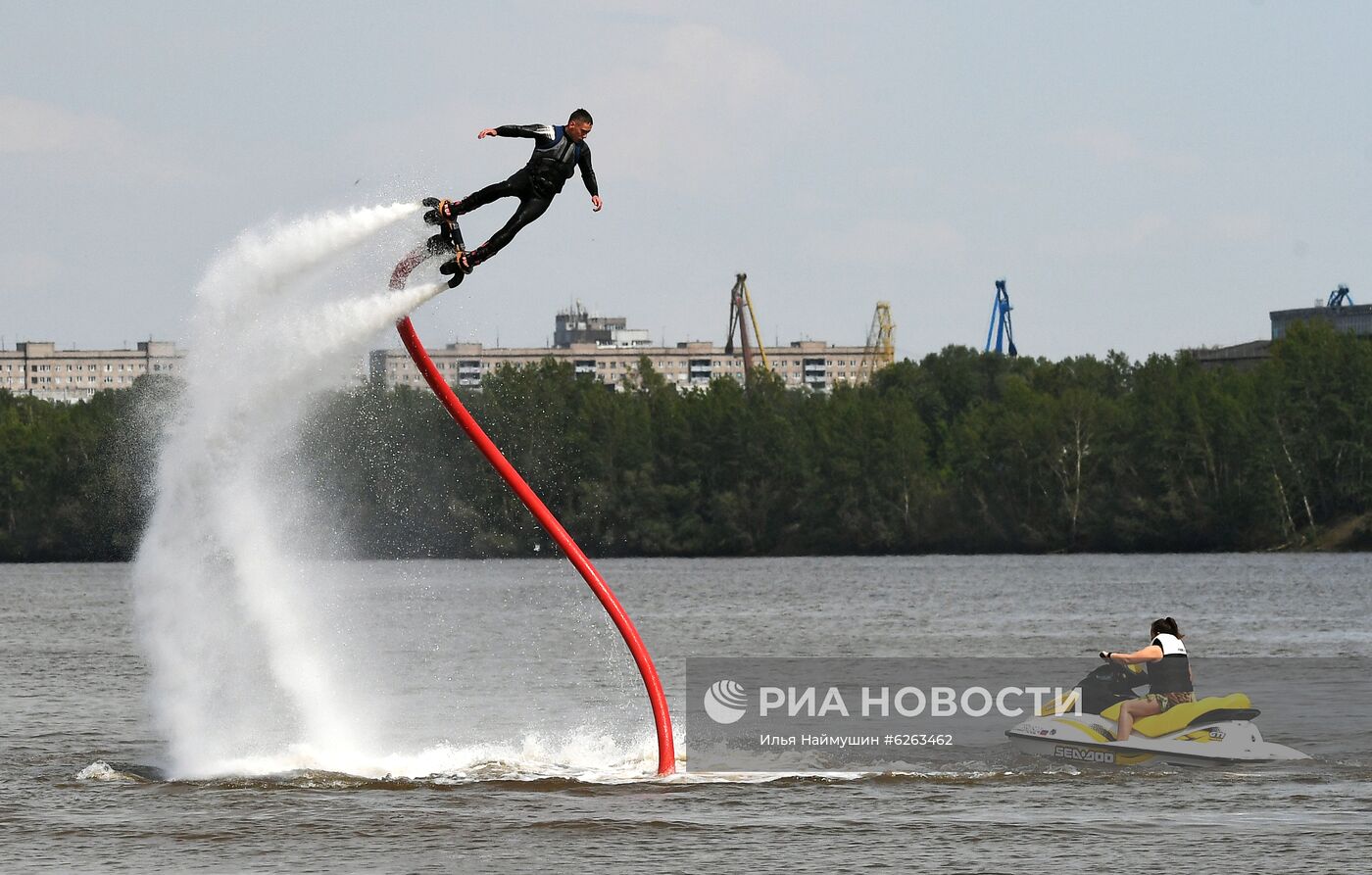 Летний отдых жителей Красноярска во время режима самоизоляции