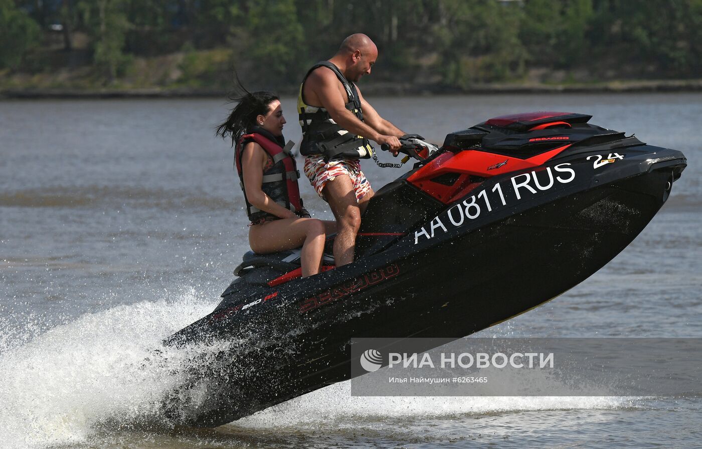 Летний отдых жителей Красноярска во время режима самоизоляции
