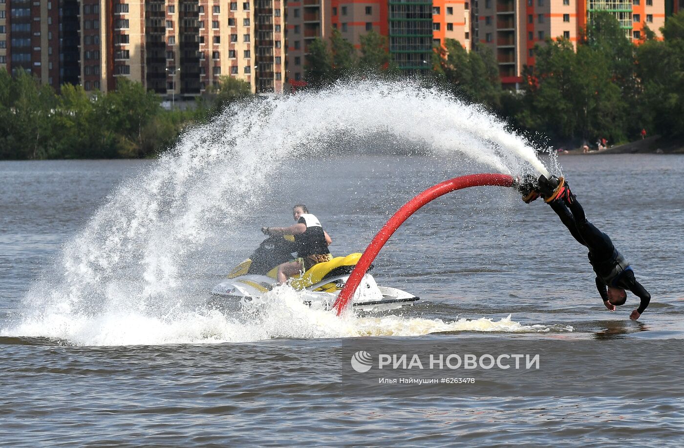 Летний отдых жителей Красноярска во время режима самоизоляции