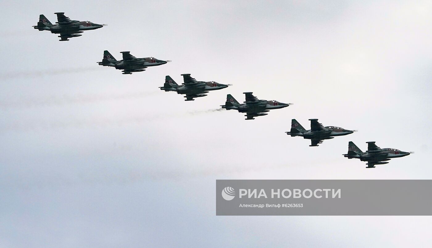 Репетиция воздушной части парада Победы