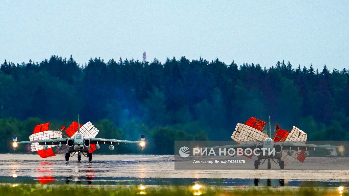 Репетиция воздушной части парада Победы