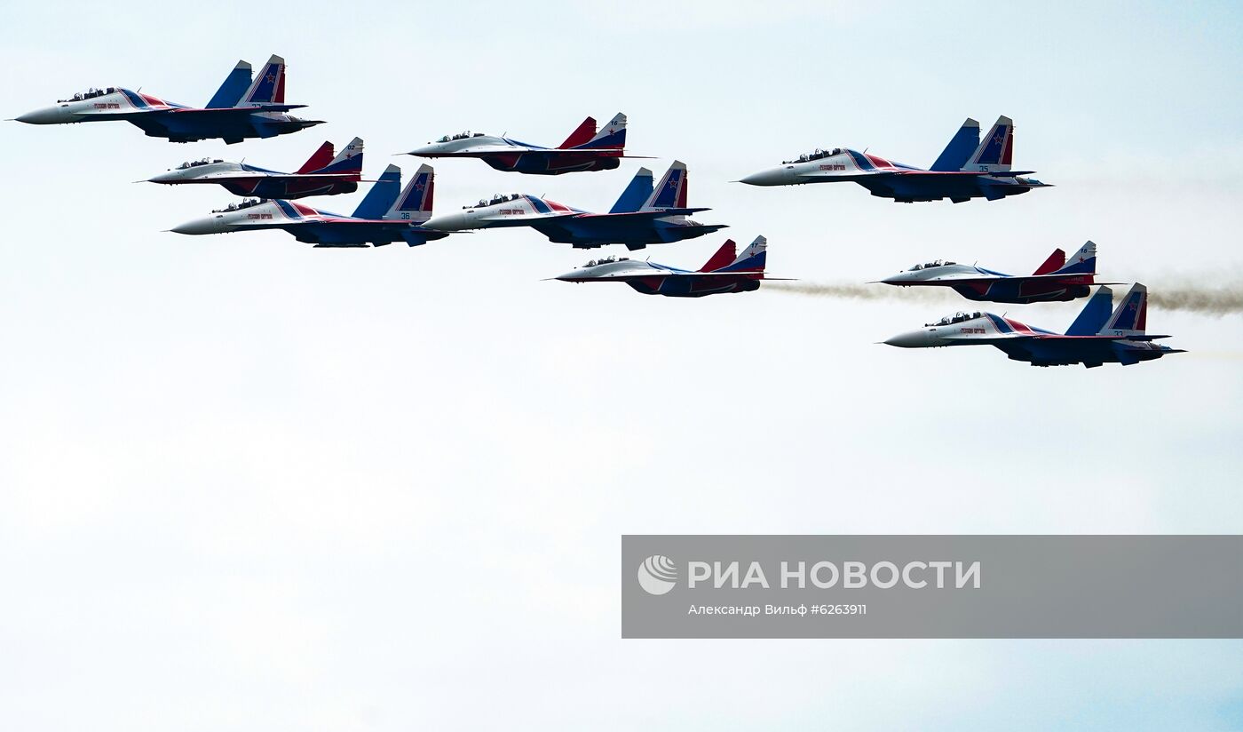 Репетиция воздушной части парада Победы