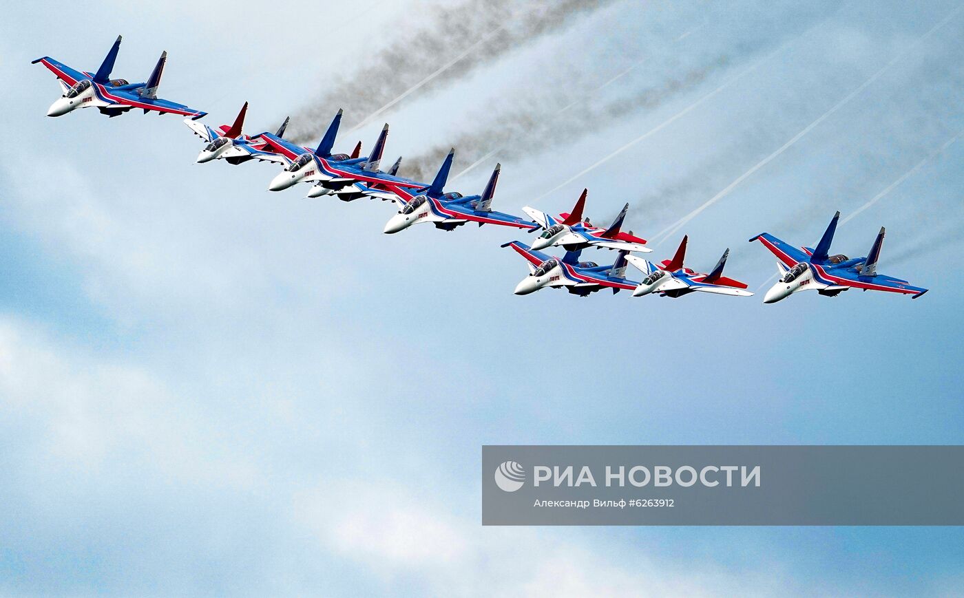 Репетиция воздушной части парада Победы