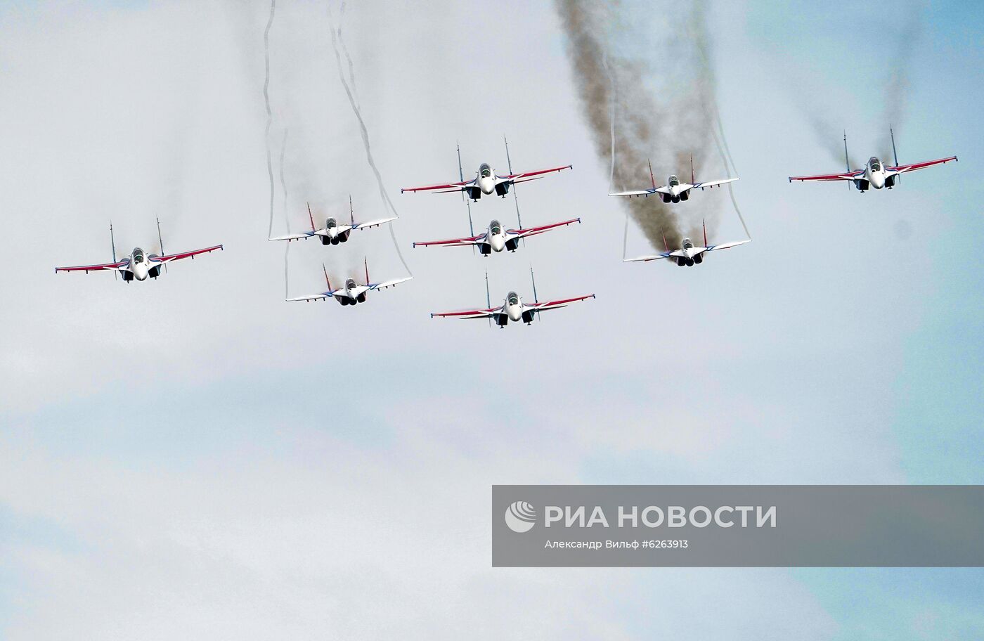 Репетиция воздушной части парада Победы