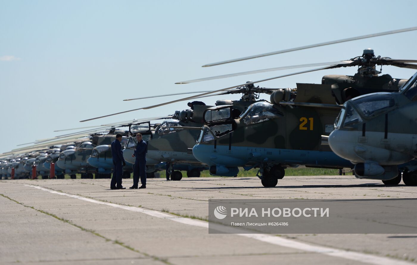 Репетиция воздушной части парада Победы  