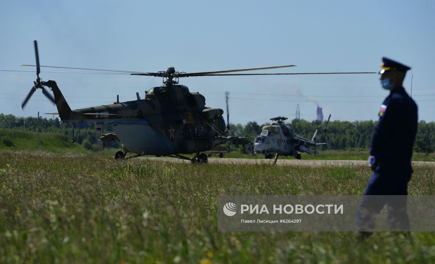 Репетиция воздушной части парада Победы  