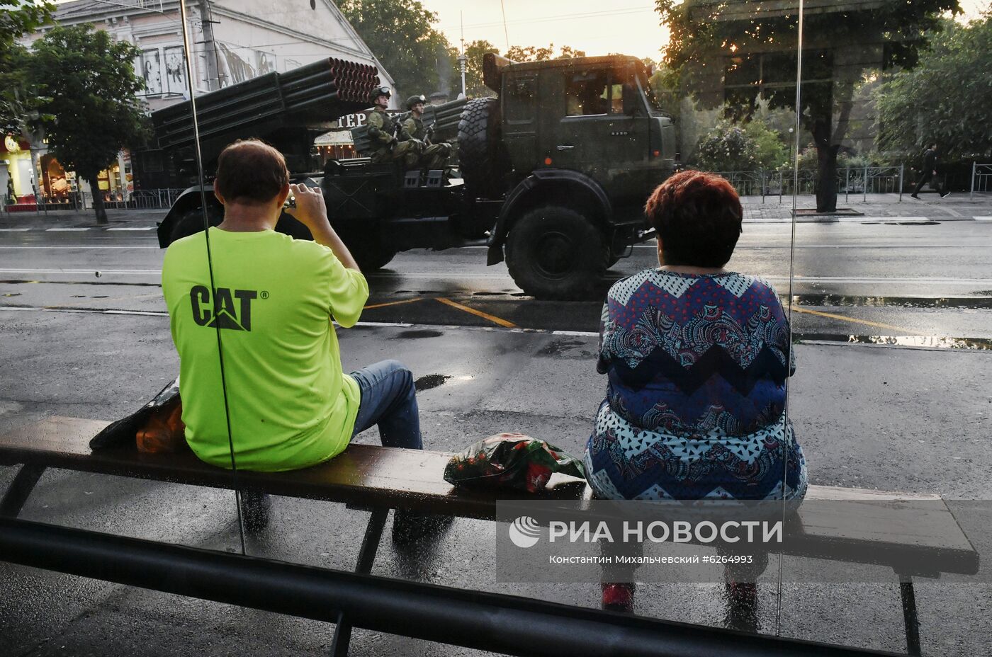 Репетиция парада Победы в Симферополе