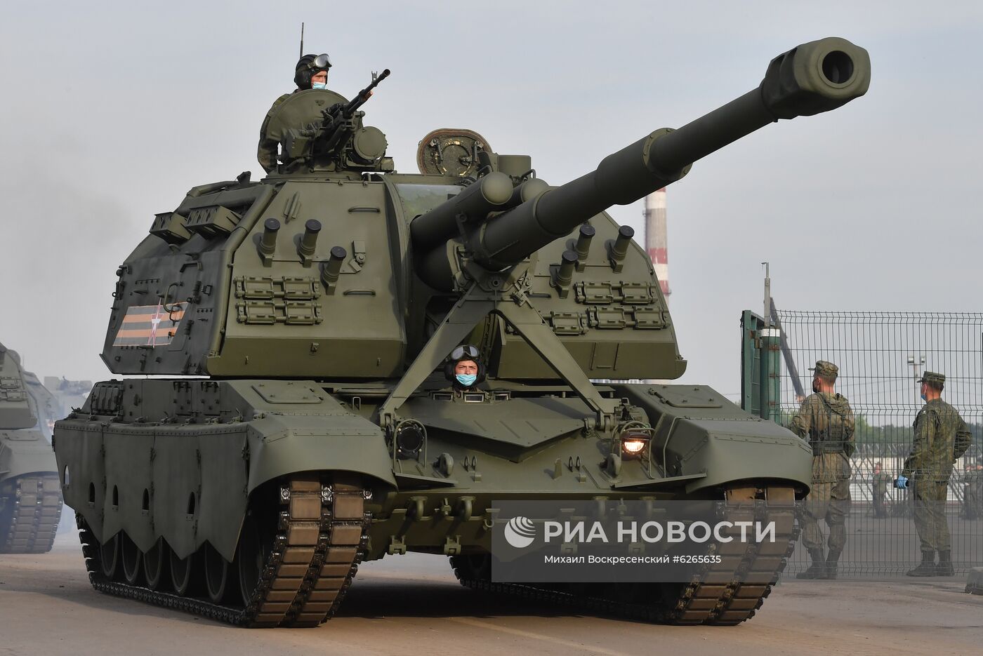 Ночная репетиция парада Победы в Москве
