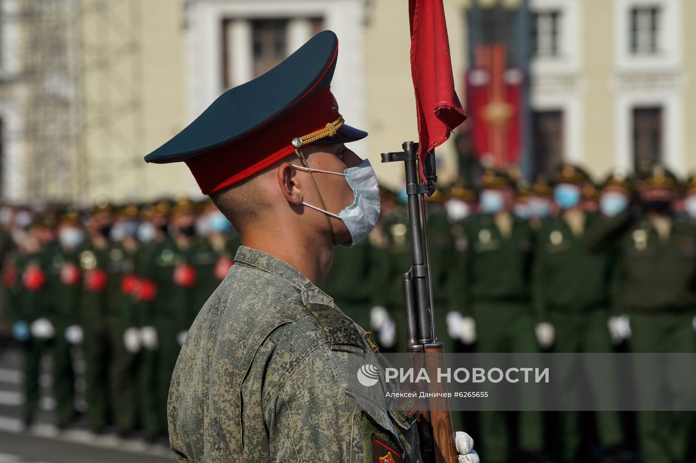 Репетиция парада Победы в городах России