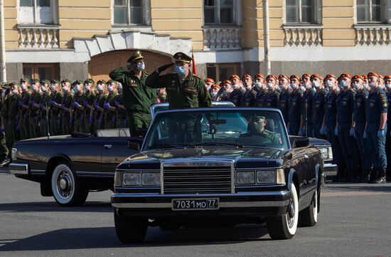 Репетиция парада Победы в городах России