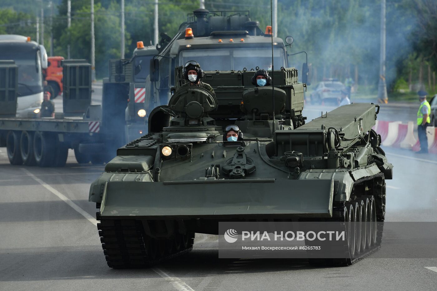 Ночная репетиция парада Победы в Москве