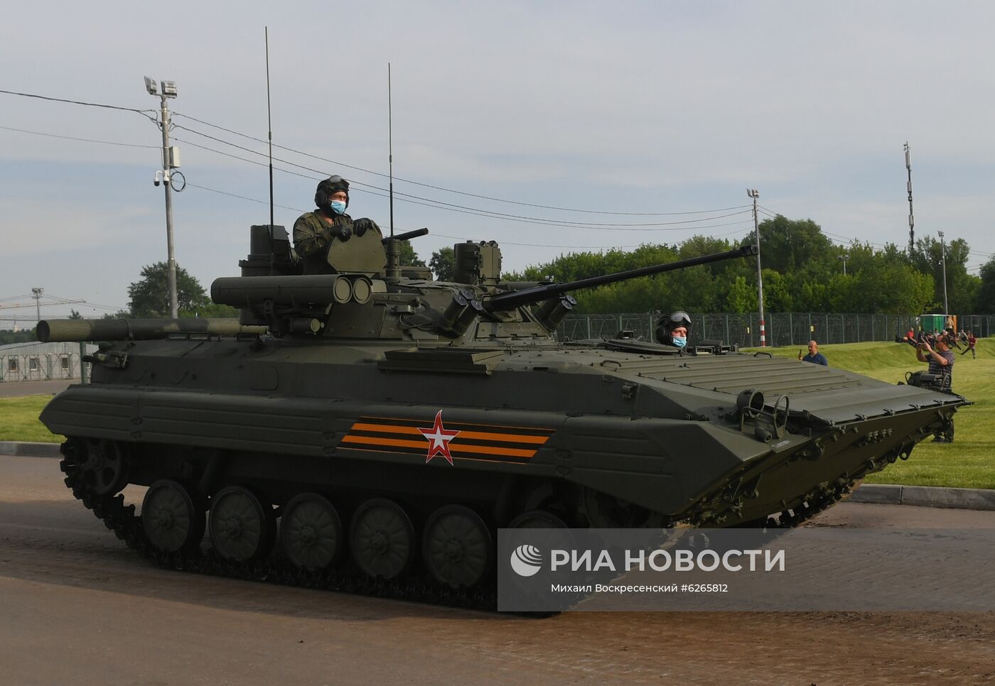 Ночная репетиция парада Победы в Москве