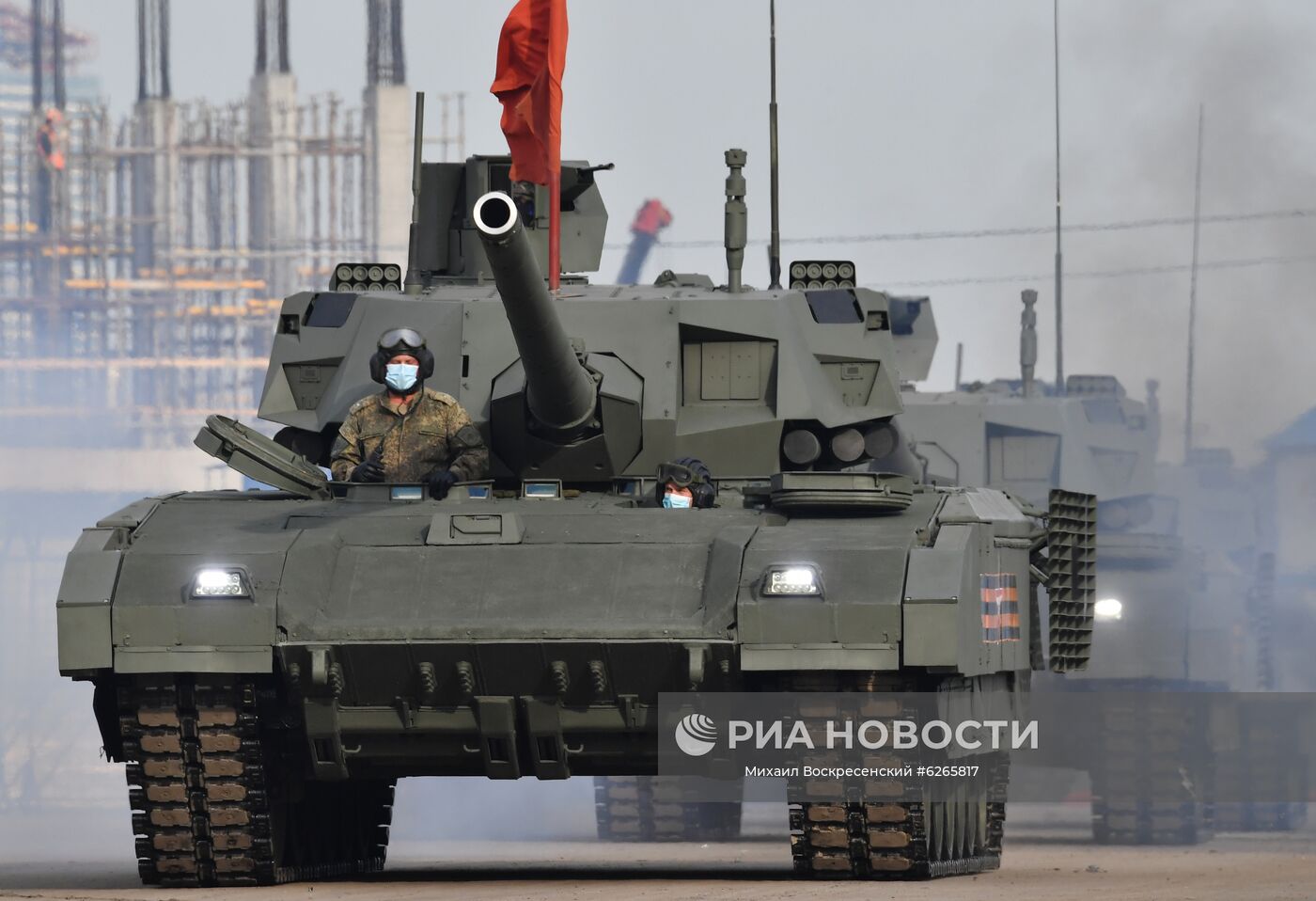 Ночная репетиция парада Победы в Москве
