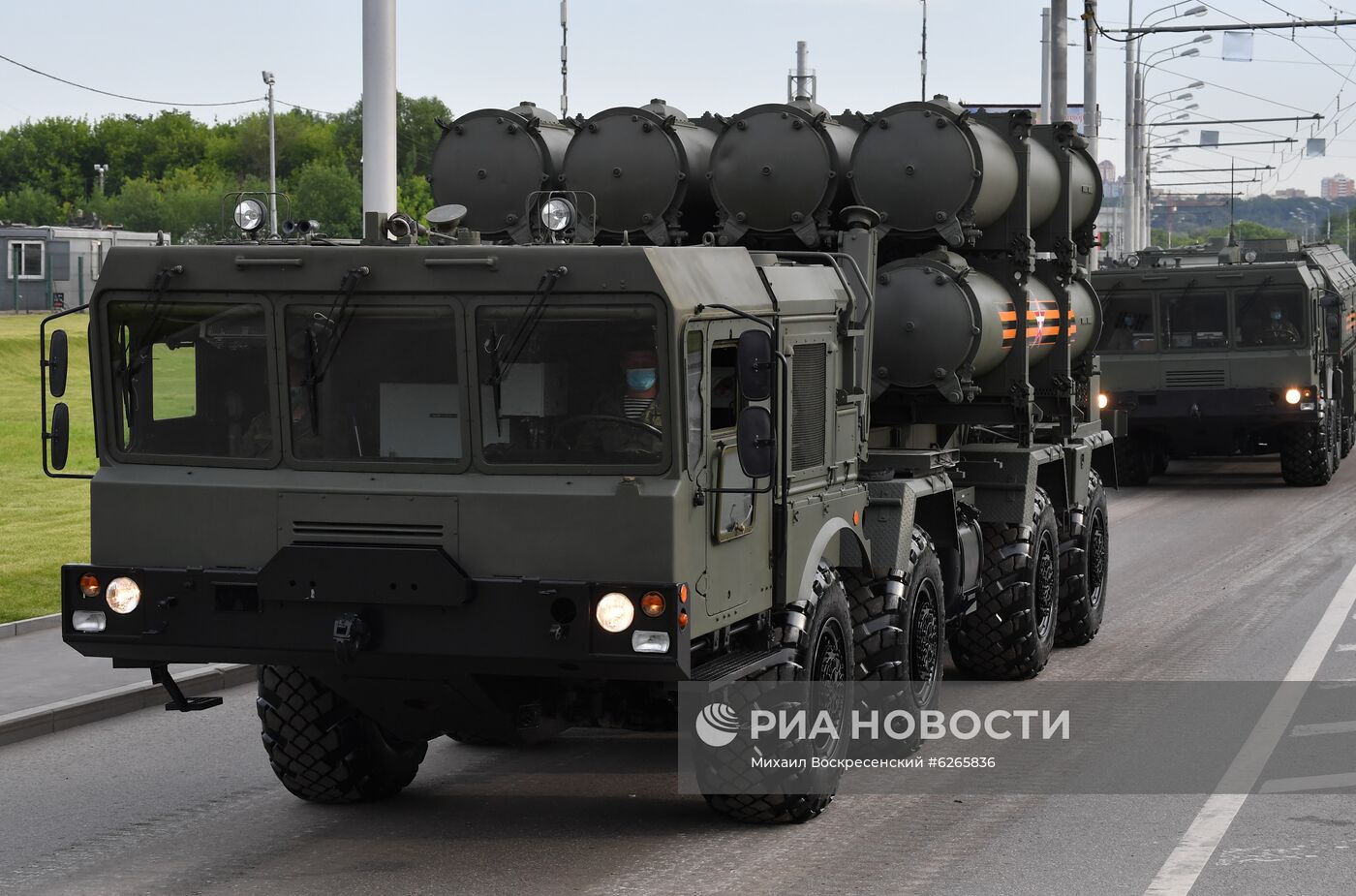 Ночная репетиция парада Победы в Москве