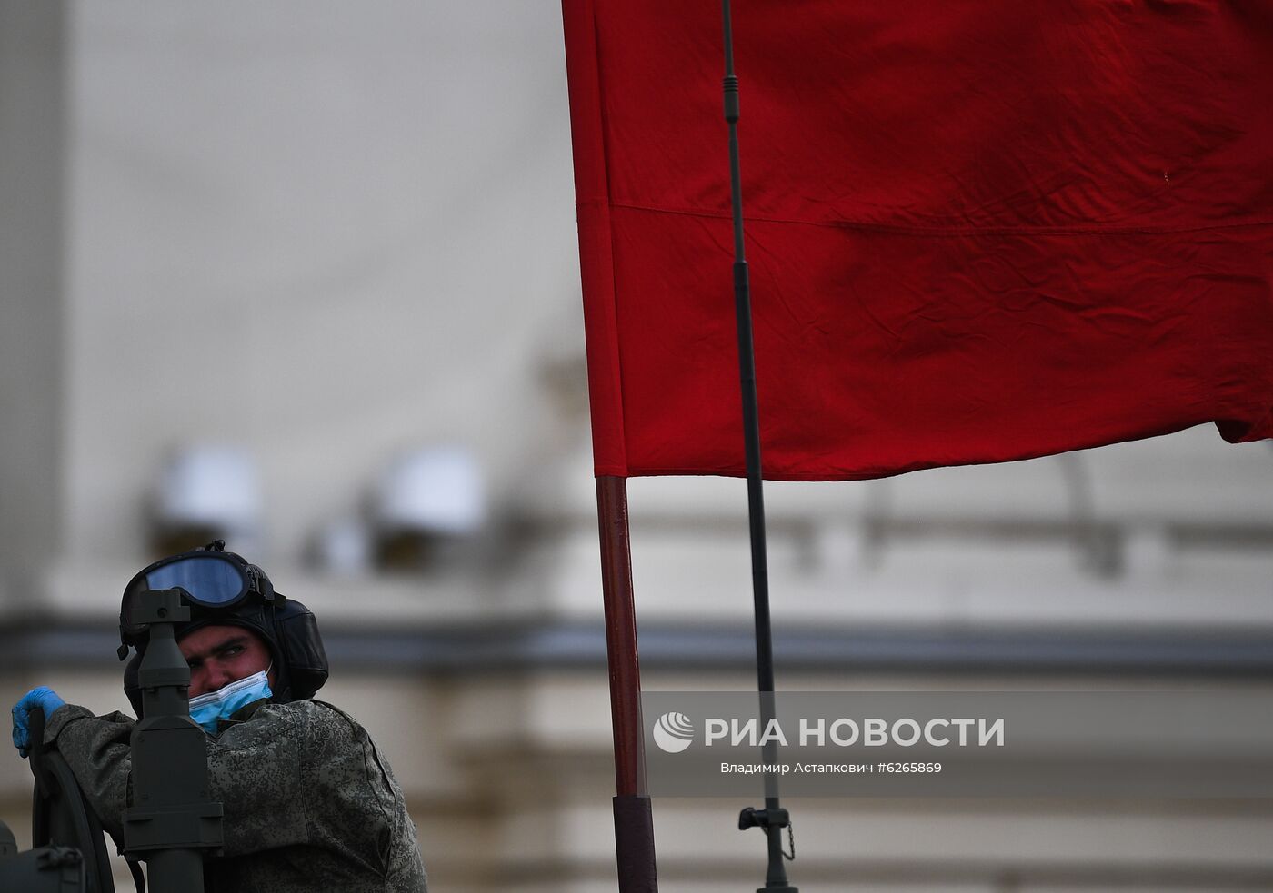 Ночная репетиция парада Победы в Москве
