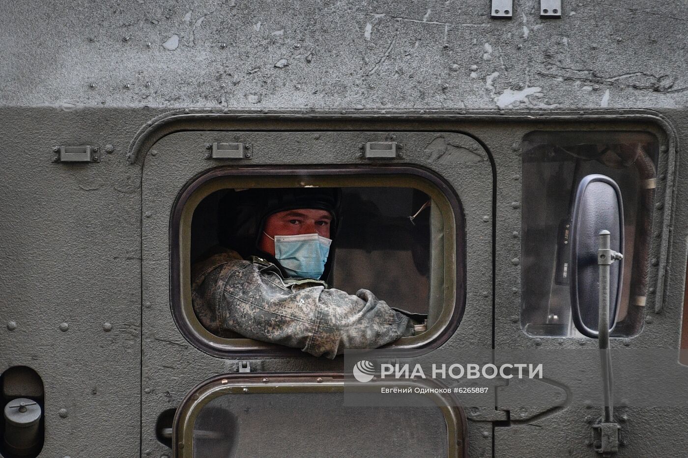 Ночная репетиция парада Победы в Москве