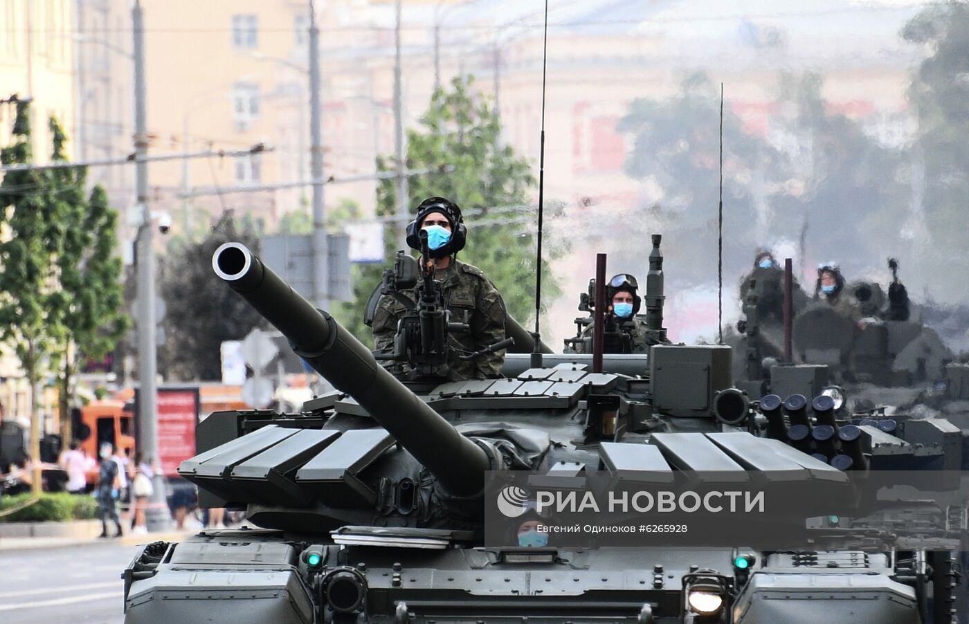 Ночная репетиция парада Победы в Москве