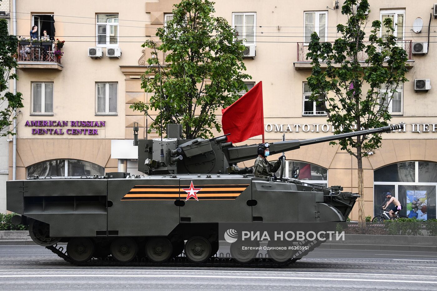 Ночная репетиция парада Победы в Москве