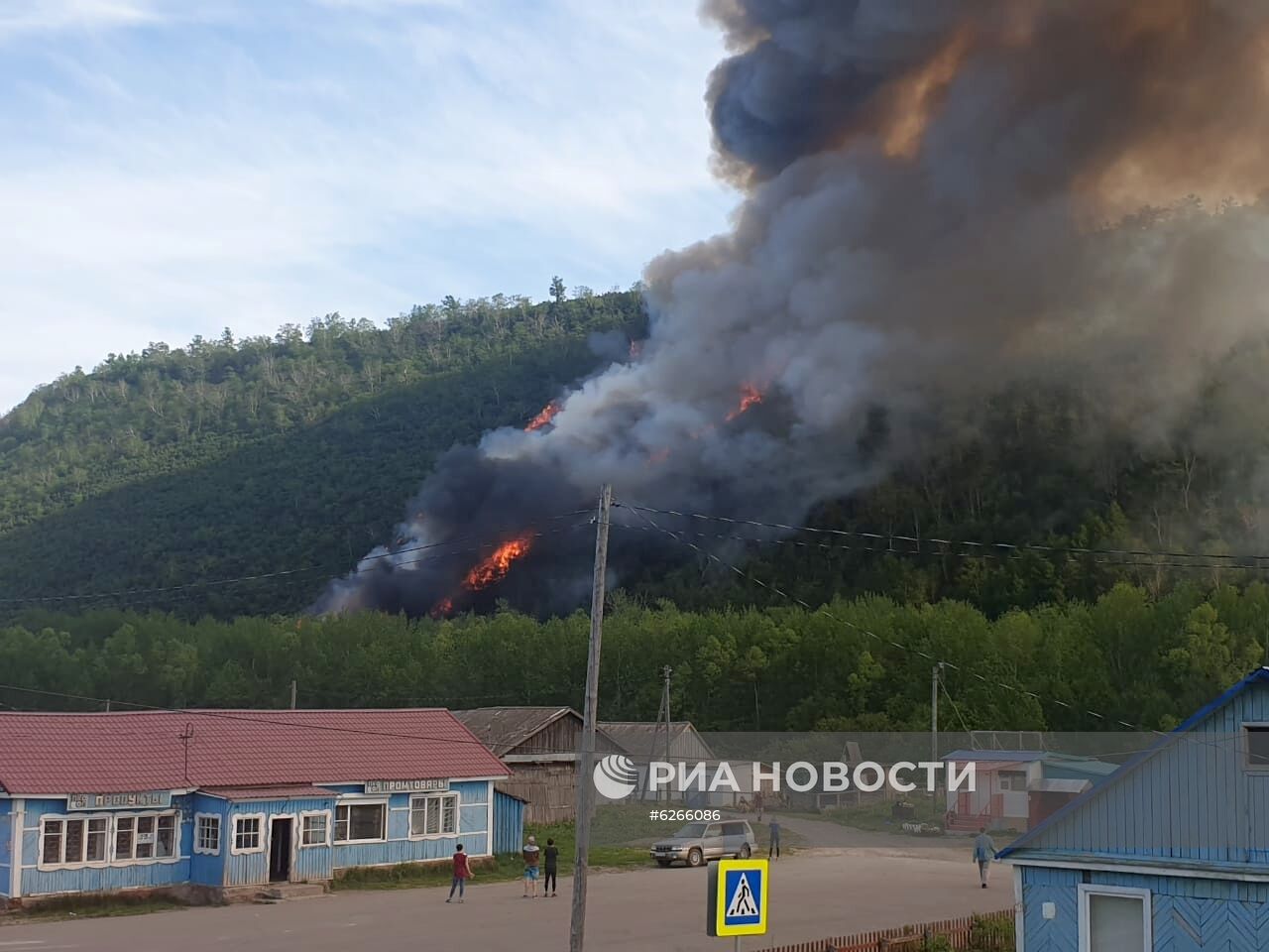 Лесные пожары на Камчатке