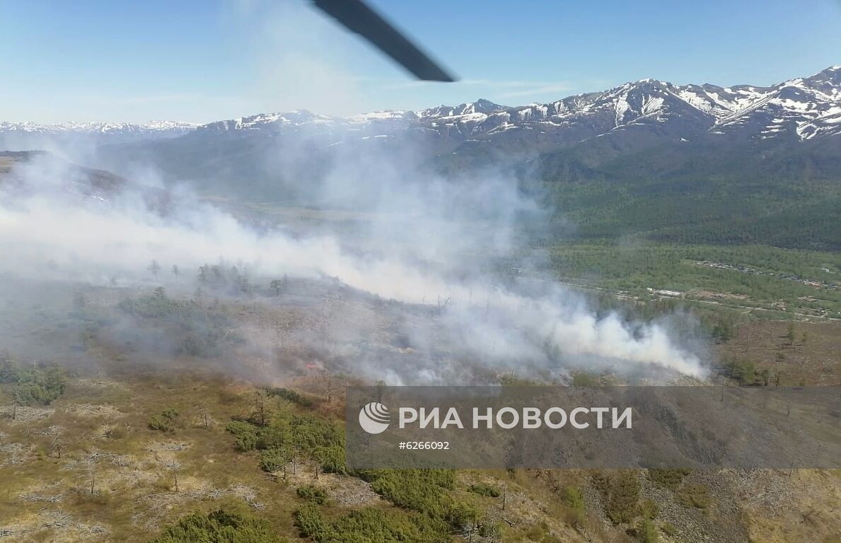 Лесные пожары на Камчатке