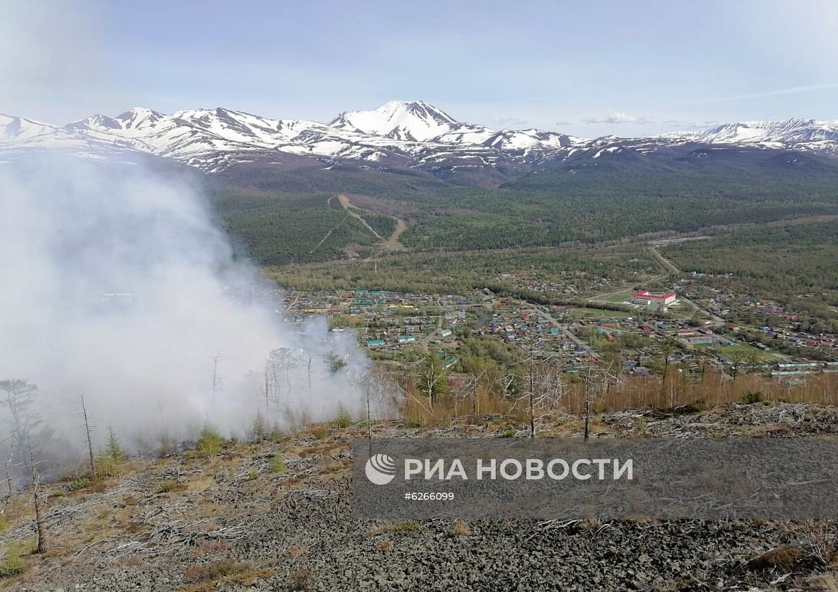 Лесные пожары на Камчатке